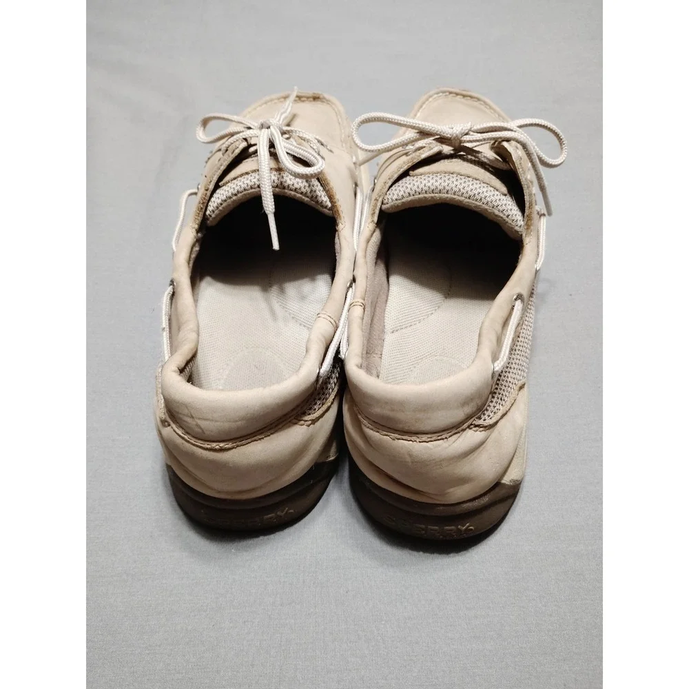 Sperry Top-Sider Light‎ Brown Leather Lace-Up Men Casual Boat Shoes 11M-9774829